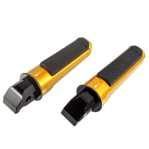 Repose-pieds Moto Pédale passager arrière Accessoires pour CBR600RR 2003-2021 pour CB1000R 2008-2016 pour CB600F 599 Hornet 2007-2012 (Or)