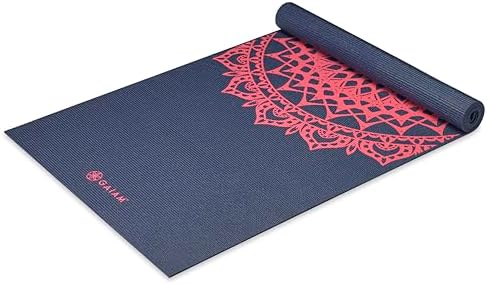 Gaiam Print Yoga Mat, Pink Marrakesh, 4mm