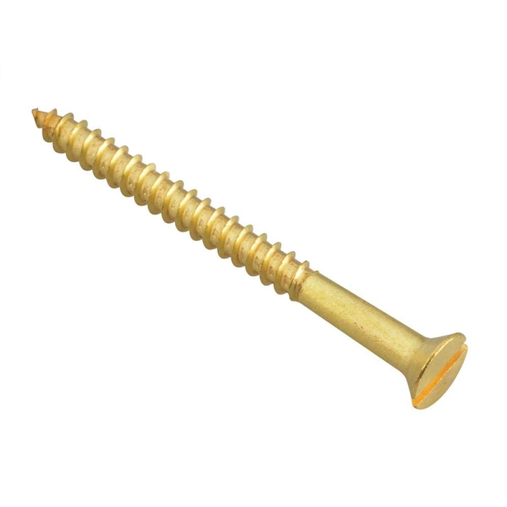 Forgepack Fpcsk28br Wood Screw - Countersunk Head - Solid Brass 2In X 8 (Pack Of 8)
