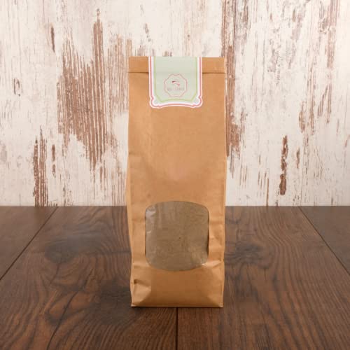 süssundclever.de® Bio Chiamehl teilentölt | Mehl aus Chiasamen | 500 g | salvia hispanica | plastikfrei und ökologisch-nachhaltig abgepackt