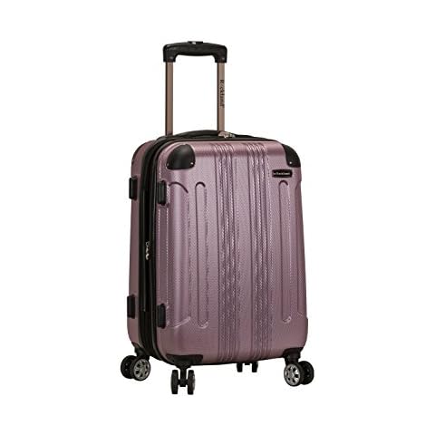 Rockland London Hardside Spinner Wheel Luggage, Pink, Carry-On 20-Inch Cover