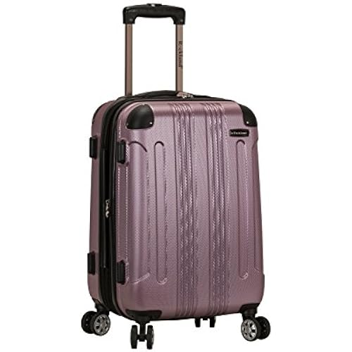 Rockland London Hardside Spinner Wheel Luggage, Carry-On 20", Pink