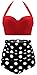 CHERRY CAT Vintage Polka High Waisted Bathing Suits Bikini Swimsuit