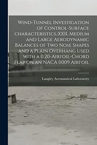 Wind-tunnel Investigation of Control-surface Characteristics.: XXII, Medium and Large Aerodynamic Balances of Two Nose Shapes and a Plain Overhang ... Flap on an NACA 0009 Airfoil