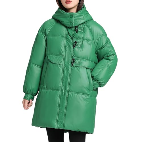 Manteau en duvet matelassé mi-long coupe-vent résistant au froid hivernal