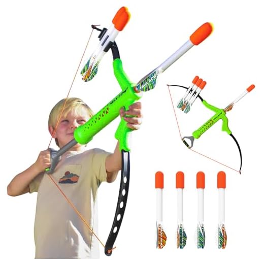 Marky Sparky Bow & Arrow - Shoots Over 100 Feet - Foam Bow & Arrow Archery Set (Lizardite)