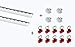 Produktbild LOADCARE Starterset! 2x1,5 m Airlineschiene Zurrschiene halbrund gebohrt B25 + Endkappen + Fittinge