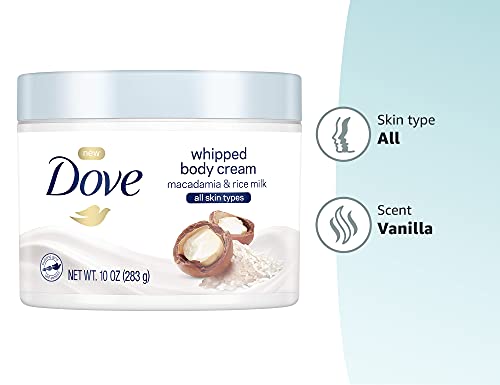 Dove Whipped Macadamia And Rice Milk Body Cream 10 Oz #TOP7