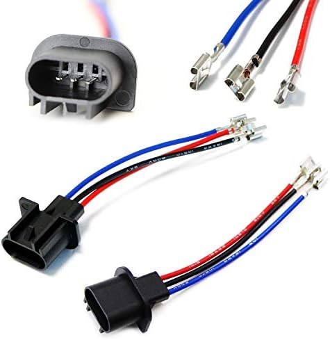 iJDMTOY H13/9008 to 9007/9004 or 9003/H4 Polarity Adjustable Conversion Adapter Wiring Kit Compatible with Automtive Driving Light, Running/DRL, Fog Light, Retrofit, Off-Road Lighting, etc
