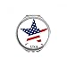 America Star Flag the USA Pattern Hand Compact Mirror Round Portable Pocket Glass