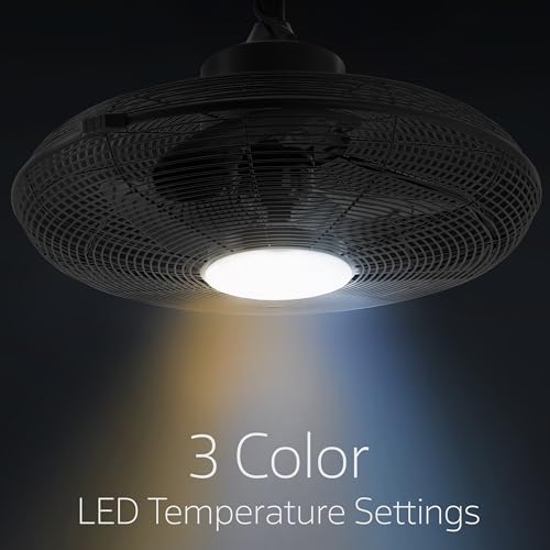 Vie Air 20-Inch 3-Speed Outdoor Gazebo Fan – Durable Matte Black Design for Cooling and Air Circulation - Image 5