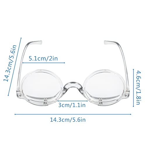 Schminkbrille Milyade Make-Up Brille mit drehbaren Linsen