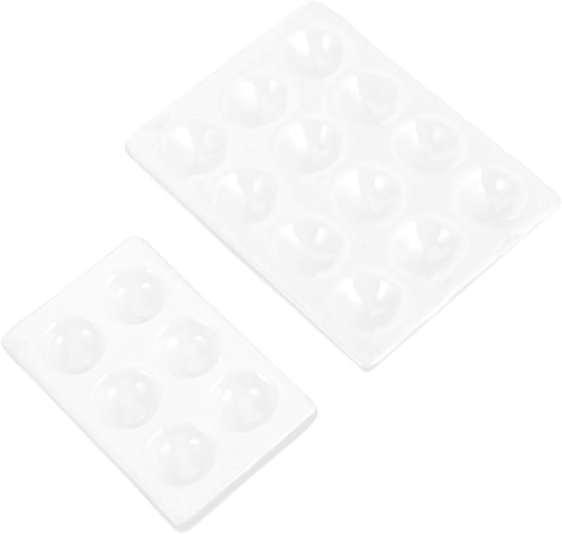 ULTECHNOVO Tray Lab Spot Plates 4pcs Porcelain Spot Plate Color Spot Plate 6Wells