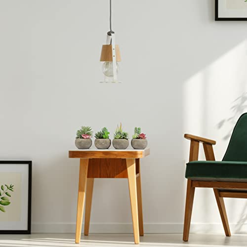 Vasemouh Plantas Artificiales Decorativas, 4pcs Pequeñas Plantas Artificiales Bonitas para la Decoración Hogar y del Escritorio. - imagen 4