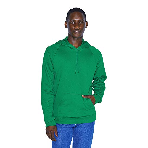 American Apparel Men's California Fleece Long Sleeve Pullover Hoodie, Kelly Green, X-Small #TOP7