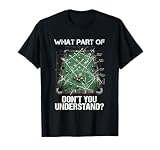 Pool Table Cue Sports Humor Funny Billiards Blueprint T-Shirt