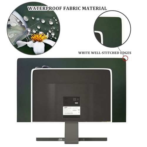 Image of Butterfly Waterproof Television Cover 45,46,47,48 Inch Natural Insect Flower TV Display Screen Covers Anti-Static Dustproof Protective Cover for Screen TVs Desktop TVs Hanging TV