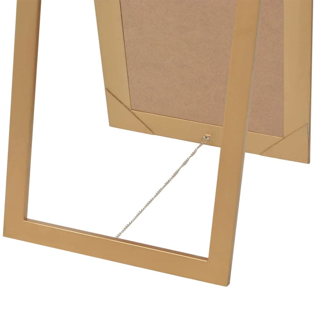 Miroir Sur Pied Style Baroque - 160x40 Cm - Cadre Doré En Bois - Pour Couloir, Chambre, Dressing