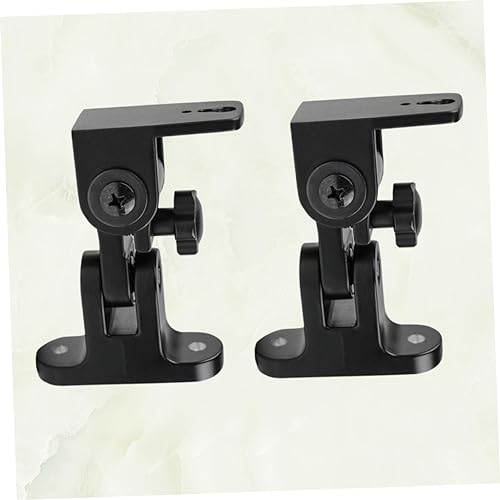 Support enceinte fixation murale orientable paire de supports noirs