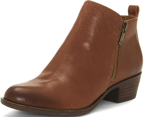 Lucky Brand Women's Basel Ankle Bootie, Toffee, 7