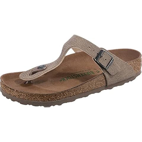 BIRKENSTOCK Herren Zehentrenner Sandalen Gizeh Pantolette Glattleder Fußbett Bequem Freizeit Uni vegan lederfrei Zehentrenner Cover