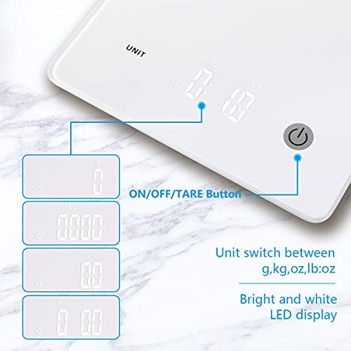 Vitafit Digital Glass Scale & Kitchen Food Scale #TOP7