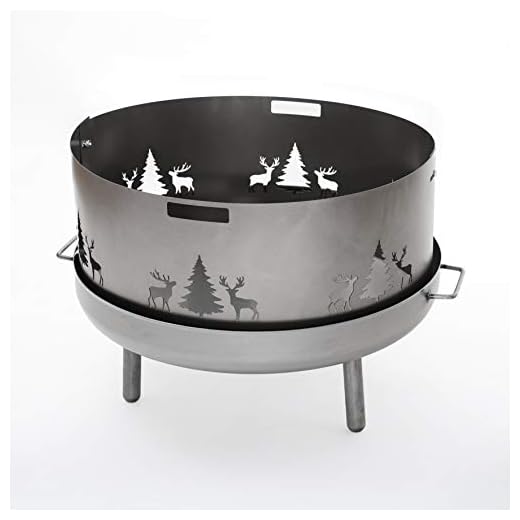Funkenschutz mit Wildmotiv passend für alle Feuerschalen Ø 60 cm und Ø 55 cm