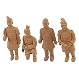 Design authentique : cet ensemble de figurines de guerriers en terre cuite présente des ornements fidèles à l’art chinois antique, apportant une touche historique à votre décoration intérieure. mini guerriers en terre cuite, guerriers en terre cuite de chine