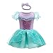 Lito Angels Meerjungfrau Prinzessin Arielle Kleid mit Stirnband für Baby Mädchen, Body Strampler Kostüm Verkleidung, Größe 12-18 Monate 297