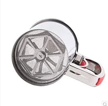 منخل دقيق يدوي من الفولاذ المقاوم للصدأ على شكل كوب لتصفية الخبز للمواد الجافة الدقيقة مثل الدقيق والسكر الناعم والتوابل وتوزيع المسحوق بسهولة (M)