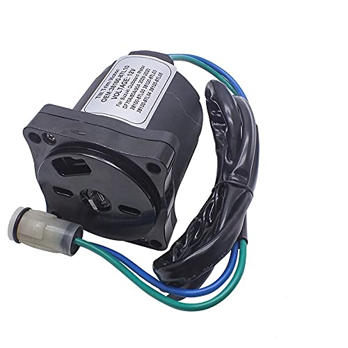 OVERSEE 38100-87L10 12V Trim Motor for Suzuki Outboard Motor DF70 DF85 DF90 with Round Wire Socket 38100-87L00 38100-87L03 38100-87L04, Black