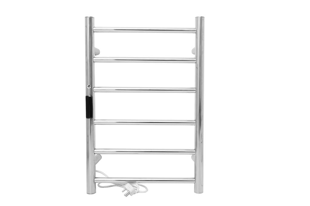 Tee's Electrical Cloth Drying Stand (Stainless steel/SS-304 Towel Warmer)-Extra HOT- 6 Bars, Wall Mounted, with Temperature Controller and Timer-image-16