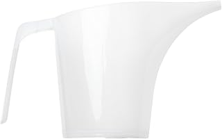 Freebily 2000ML Plastic Funnel Pitcher Long Spout Measuring Cup for Filling Muffin Pans Cakes Soap Mold Clear 2000ML