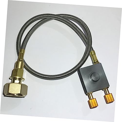 Milisten Flat Gas Tank Inflation Valve Stove Inflation Adapter for Camping Fuel Canister Construction -Butane Fuel Compatible2