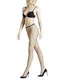 FALKE Damen Classic Net Strumpfhose Fein Schwarz Hautfarbe viele weitere Farben verstärkte Feinstrumpfhose mit Muster transparent reißfest dünn und mit Netz 1 Stück