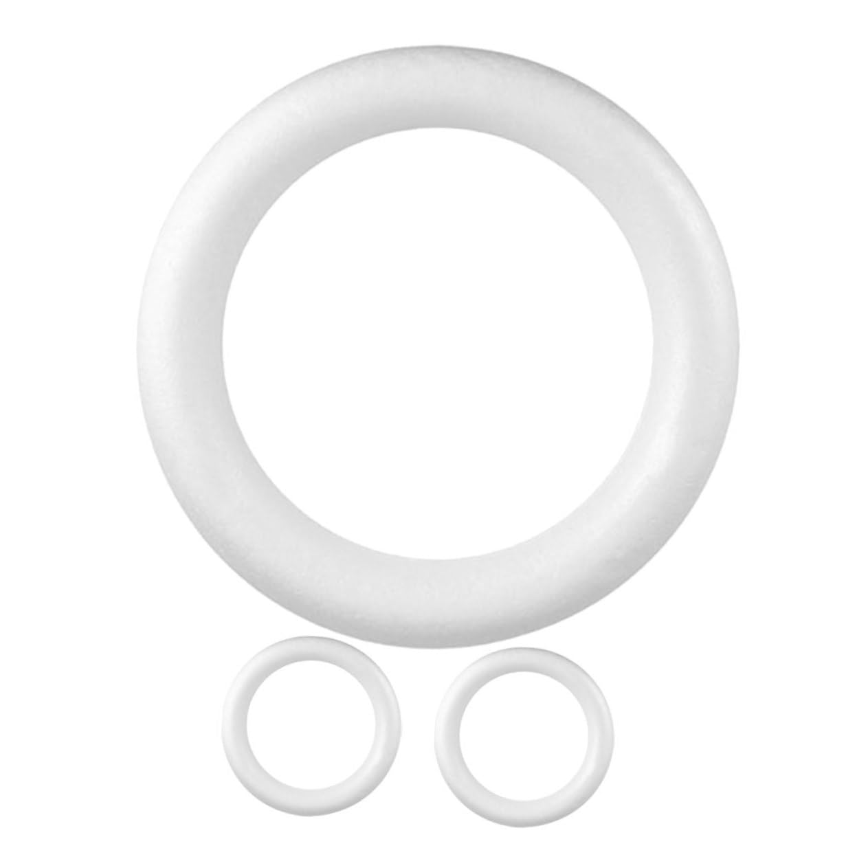 Alipis 3pièces Kit De Cercles Ronds Mousse pour Couronnes De Décoration Intérieure De Noël Supports De Couronnes pour Loisirs Créatifs Et Décoration De Maison