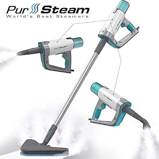 Steam Mop Cleaner ThermaPro Elite 12 in 1 for Hardwood/Tiles/Vinyl/Carpet - Easy-Detachable Handheld
