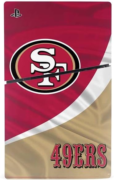 Skinit Decal Gaming Skin Compatible with PS5 Slim Disk Bundle - Officially Licensed NFL San Francisco 49ers Design