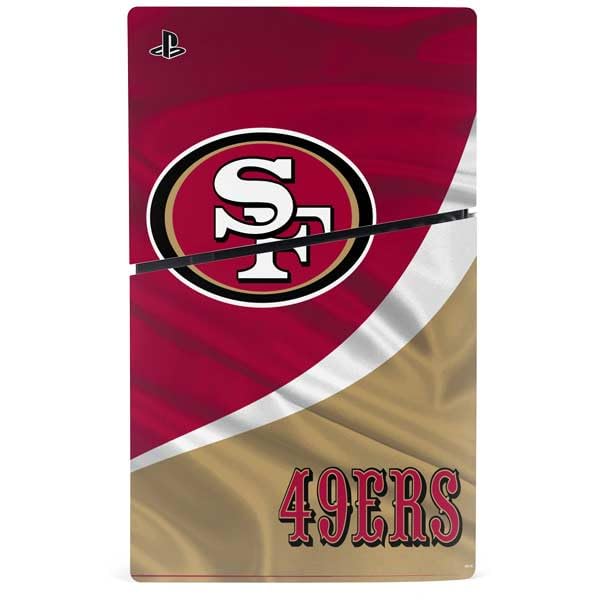 Skinit Decal Gaming Skin Compatible with PS5 Slim Disk Bundle - Officially Licensed NFL San Francisco 49ers Design