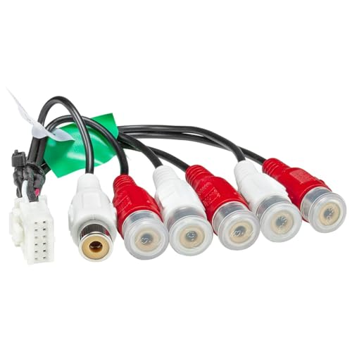 tomzz Audio 7000-040 Originalradio Anschlußkabel 12 Pin auf RCA Cinch Vorverstärker kompatibel mit Pioneer DEH-P AVH-P Geräten