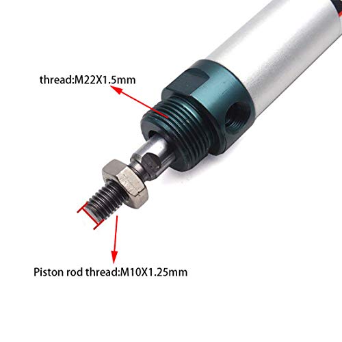 Sydien Mal Series 25Mm Bore 200Mm Stroke Double Acting Single Rod Pneumatic Cylinder With Y Connector And 4Pcs Pneumatic Quick Fitting #TOP4