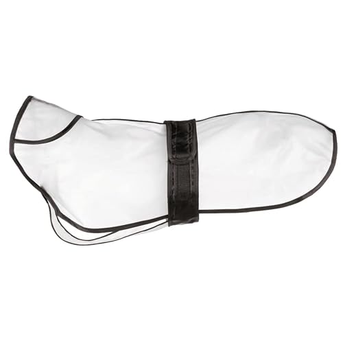 Impermeable Tarbes, PVC, M, 46 cm, Trans/Borde Neg, para Perros