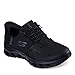 Skechers Women's Work Glide Step Pro SR Edrura Hands Freee Bungee Health Care Professional Shoe, Black, 8.5