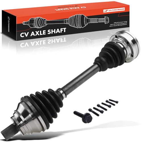 A-Premium CV Axle Shaft Assembly Compatible with Audi A3 06-13, A3 Quattro 07-13 & Volkswagen Jetta 06-18, Passat 06-08 10, CC 09-17, Eos 07-16, Golf 10-14, GTI 06-14, Front Left Driver Side