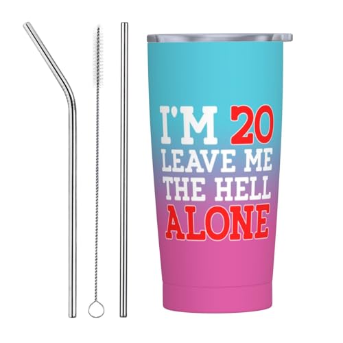 Circuframe Coffee Tumbler 20 oz 73 & Fabulous Tumbler with Lid and Straw Insulated Tumblers Stainless Steel Tumbler Funny Gifts for Men