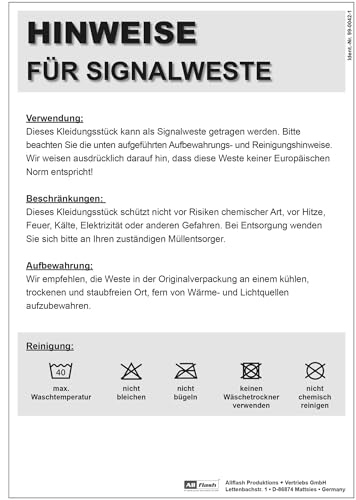 4business 4 Stück Signalweste magenta für Erwachsene Größen S - 3XL Polyester waschbar Sicherheitsweste 4er Set (S/M)