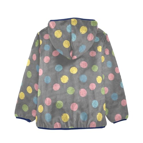 CHIFIGNO Colorful Polka Dots Toddler Winter Jacket Thick Winter Jacket for Boys 3T2