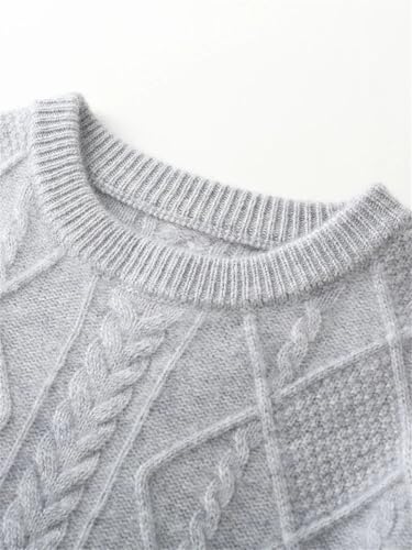 Men's Winter Crew Neck Wool Warm Knitting Pullover Sweater3