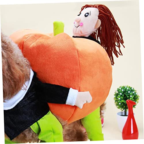 Disfraz de calabaza para perro pequeño Halloween miniatura 2