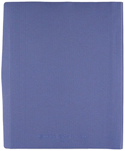 Wilson Jones Frosted Front Report Covers with Pocket, 3-Hole Punched, Dark Blue, 5 Covers per Pack (W71111C)